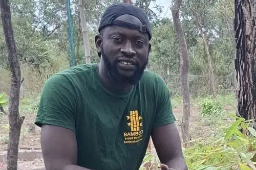 Omar Darboe von der Bambus Foundation Gambia.